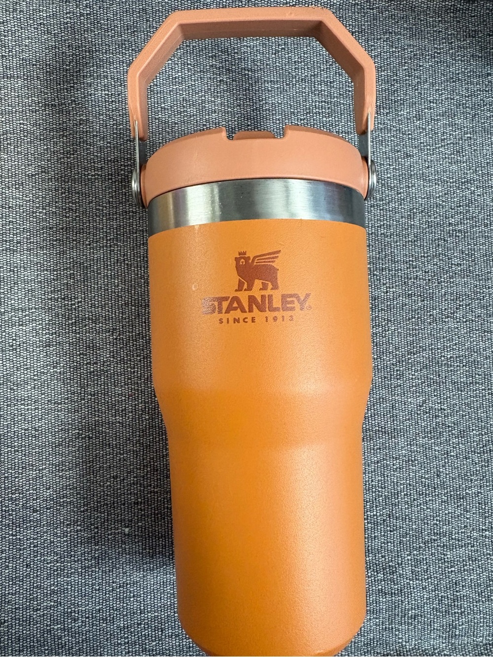 Vintage Preowned 20oz Rare Brown Stanley Tumbler Cup with Lid Carrying Handle